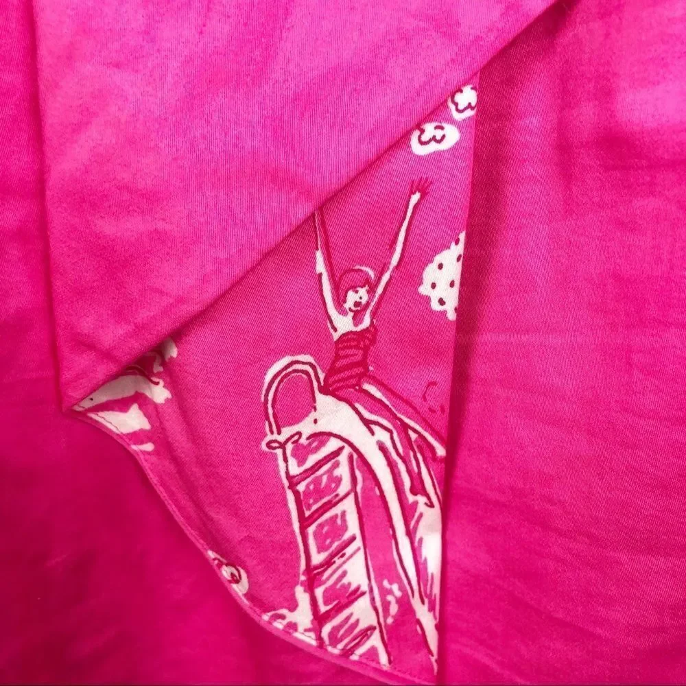 LILLY PULITZER | Crystal Dress in Hotty Pink Embellished Strapless Women’s 14 - Picture 7 of 12